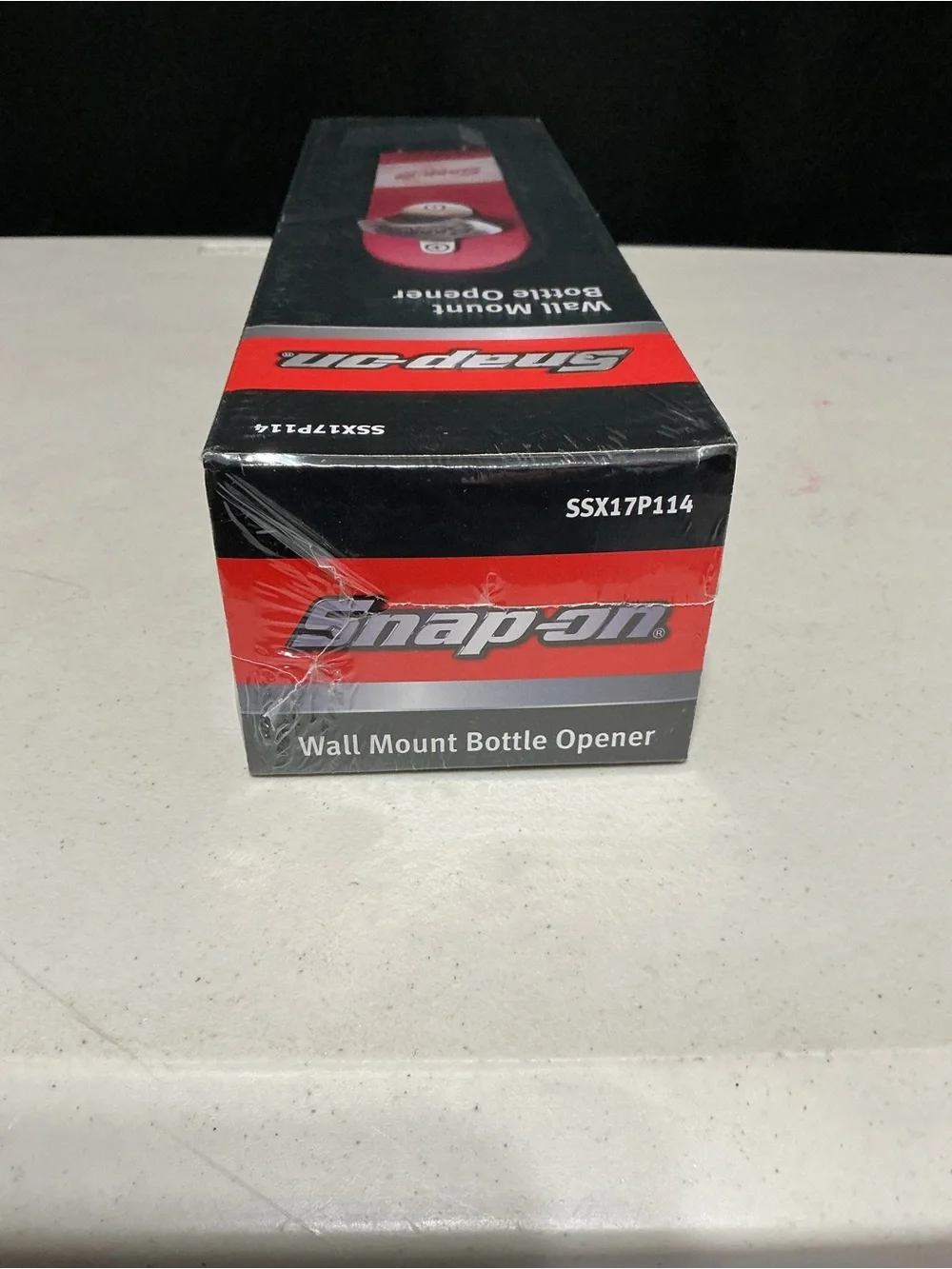 Snap Wall Mount Bottle Opener - Red and Black, New